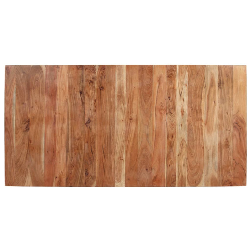 vidaXL tömör akácfa étkezőasztal 160 x 80 x 76 cm