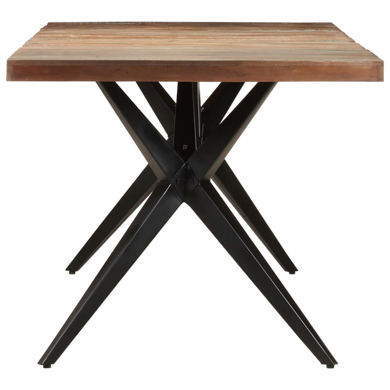 vidaXL tömör újrahasznosított fa étkezőasztal 200 x 90 x 76 cm