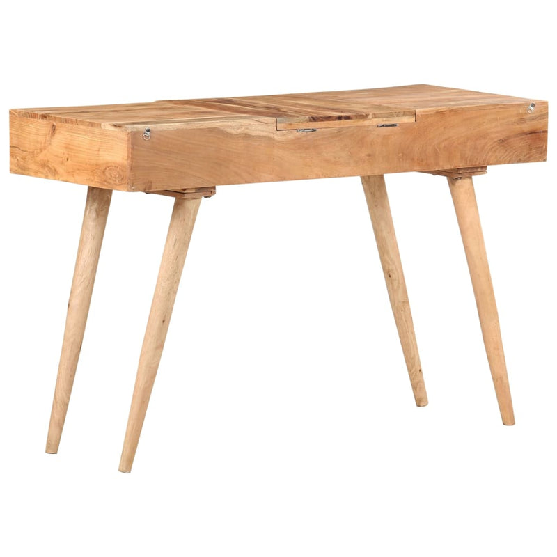 vidaXL tömör akácfa fésülködőasztal tükörrel 112 x 45 x 76 cm