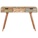 vidaXL tömör újrahasznosított fa fésülködőasztal tükörrel 112x45x76 cm