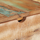 vidaXL tömör újrahasznosított fa fésülködőasztal tükörrel 112x45x76 cm