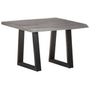 vidaXL tömör akácfa dohányzóasztal természetes szélekkel 60x60x40 cm