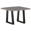 vidaXL tömör akácfa dohányzóasztal természetes szélekkel 60x60x40 cm