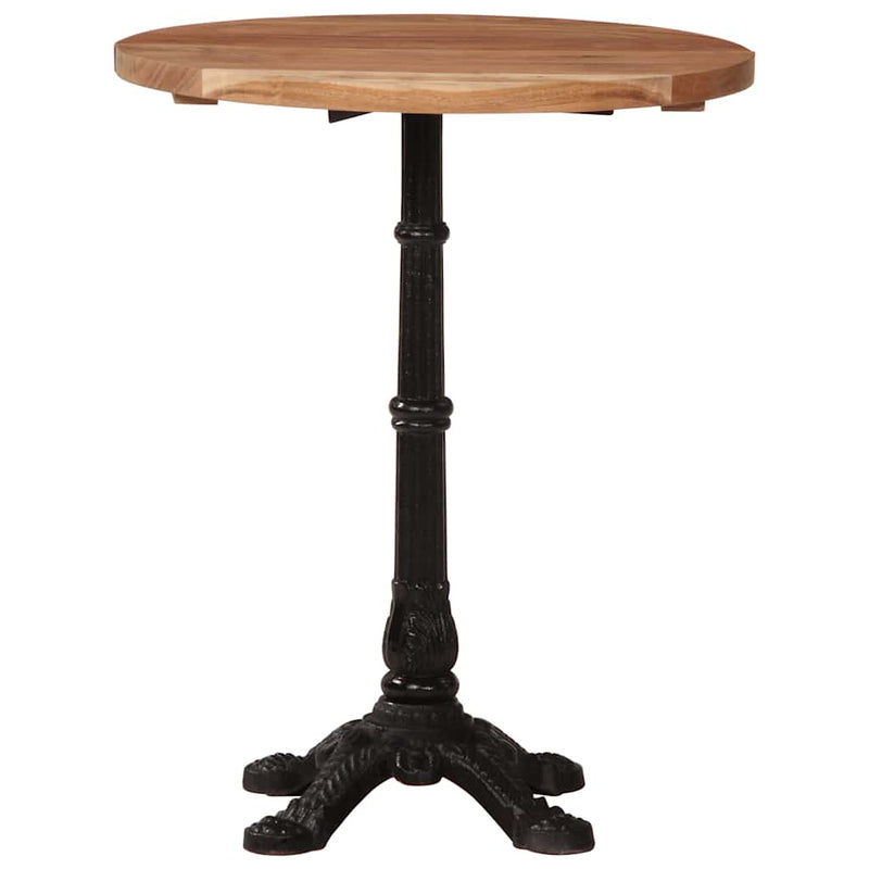 vidaXL tömör akácfa bisztróasztal Ø60 x 76 cm