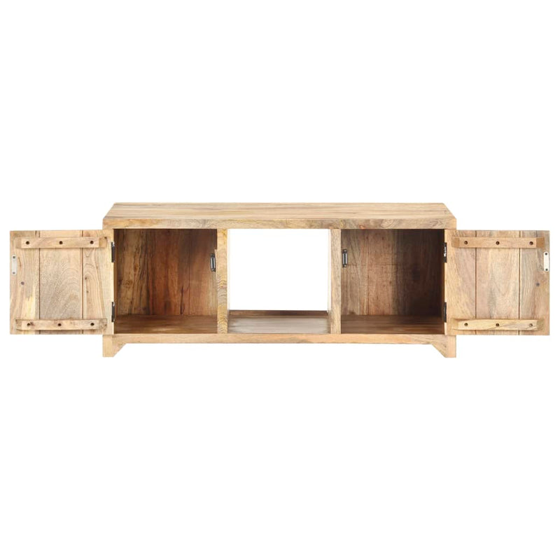 vidaXL tömör mangófa dohányzóasztal 90 x 50 x 35 cm