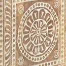 vidaXL tömör mangófa dohányzóasztal 90 x 50 x 35 cm