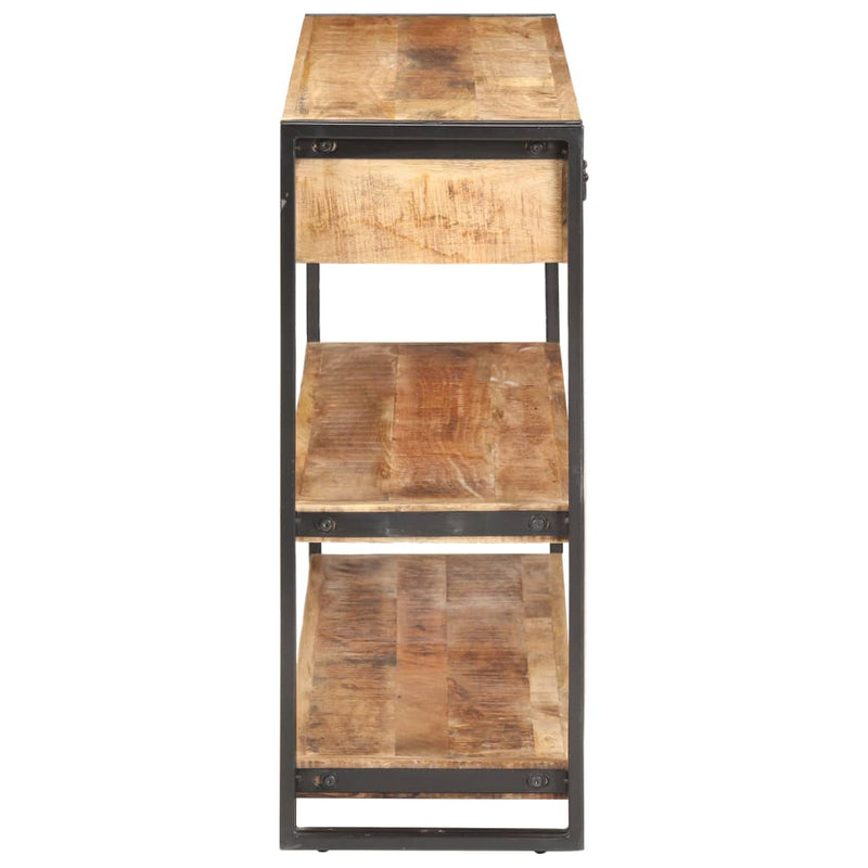 vidaXL tömör nyers mangófa tálalószekrény 120 x 30 x 75 cm