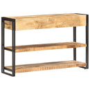 vidaXL tömör nyers mangófa tálalószekrény 120 x 30 x 75 cm