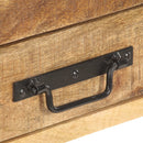 vidaXL tömör nyers mangófa tálalószekrény 120 x 30 x 75 cm