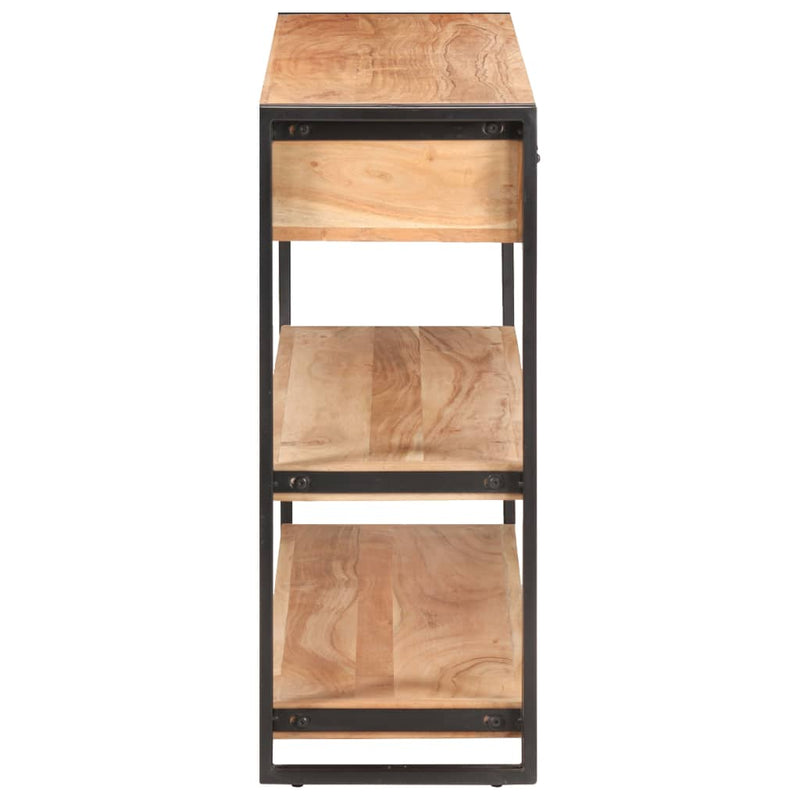 vidaXL tömör akácfa komód 120 x 30 x 75 cm