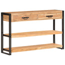 vidaXL tömör akácfa komód 120 x 30 x 75 cm