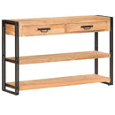 vidaXL tömör akácfa komód 120 x 30 x 75 cm