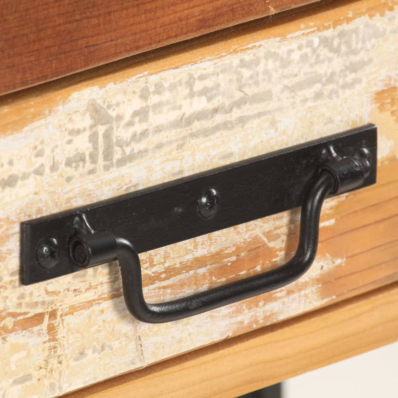 vidaXL tömör újrahasznosított fa tálalószekrény 120 x 30 x 75 cm