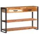 vidaXL tömör újrahasznosított fa tálalószekrény 120 x 30 x 75 cm