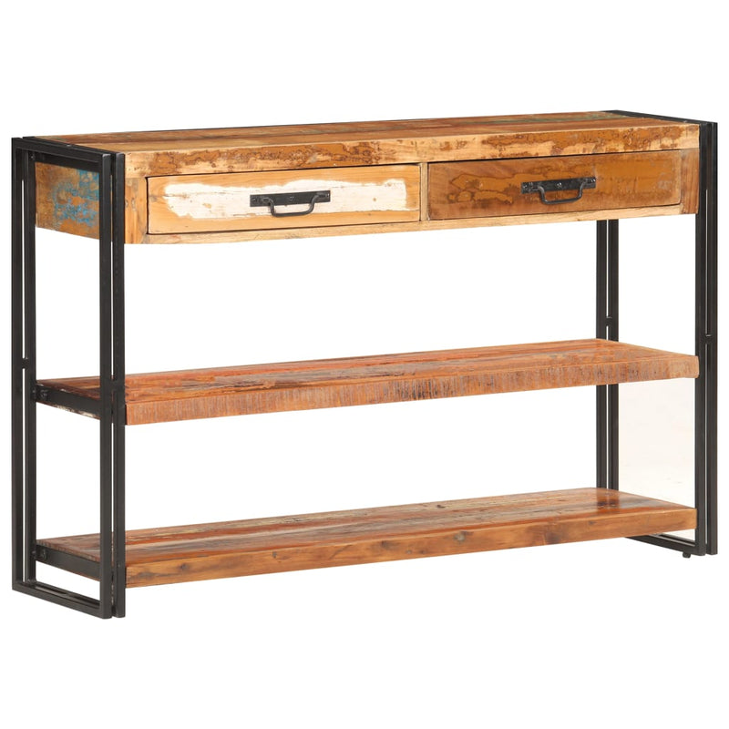 vidaXL tömör újrahasznosított fa tálalószekrény 120 x 30 x 75 cm