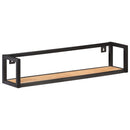 vidaXL 2 db tömör akácfa fali polc 80 cm