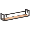 vidaXL 2 db tömör akácfa fali polc 80 cm