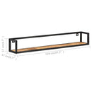 vidaXL 2 db nyers mangófa fali polc 120 cm
