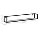 vidaXL 2 db tömör újrahasznosított fa fali polc 120 cm
