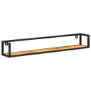 vidaXL 2 db tömör akácfa fali polc 120 cm