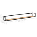 vidaXL 2 db tömör akácfa fali polc 160 cm