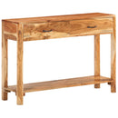 vidaXL tömör akácfa tálalószekrény 110 x 30 x 75 cm