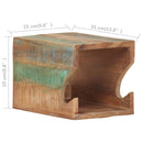 vidaXL falra szerelhető újrahasznosított fa kerékpártartó 35x25x25 cm
