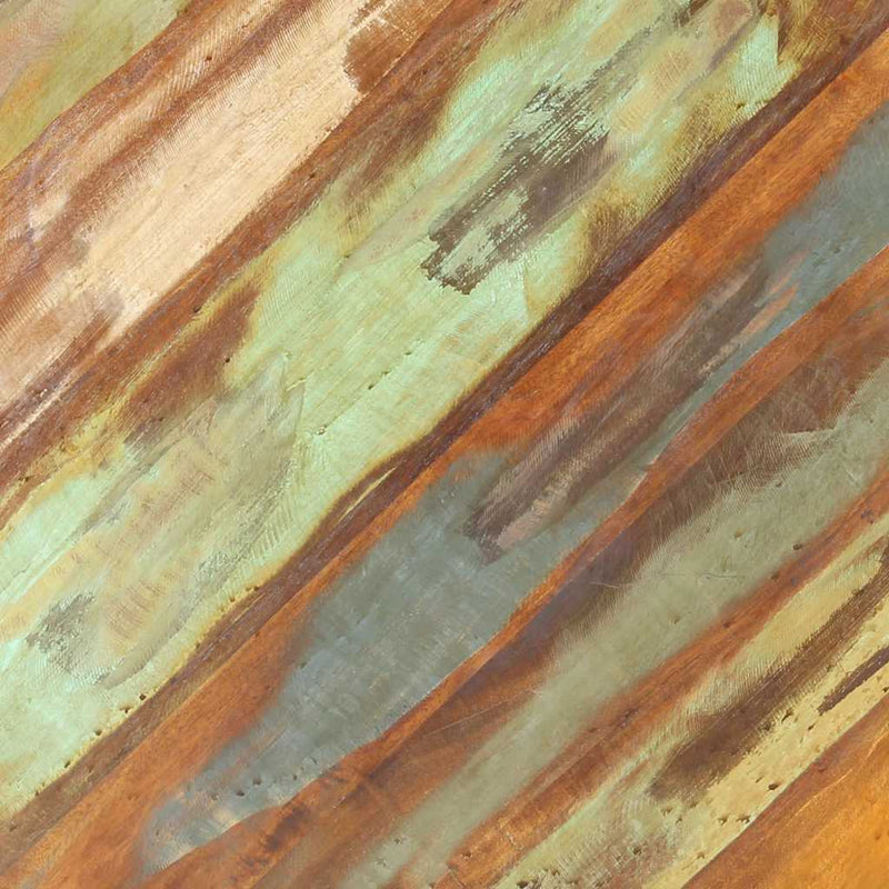 vidaXL tömör újrahasznosított fa dohányzóasztal Ø68 x 43 cm