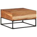 vidaXL tömör akácfa dohányzóasztal 68 x 68 x 41 cm