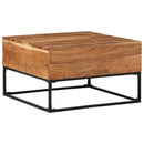 vidaXL tömör akácfa dohányzóasztal 68 x 68 x 41 cm