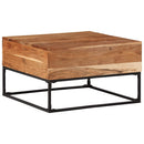 vidaXL tömör akácfa dohányzóasztal 68 x 68 x 41 cm