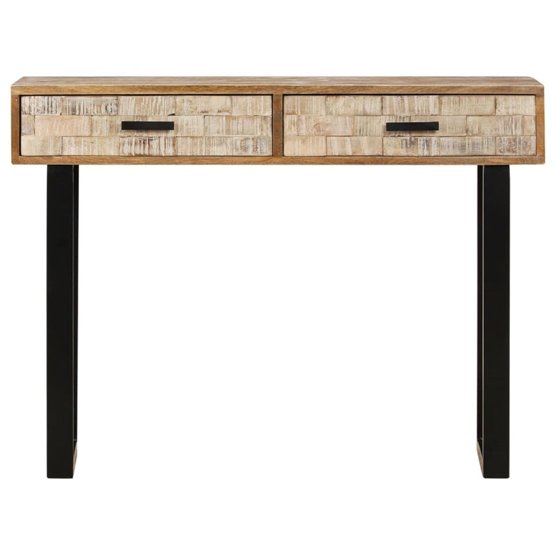 vidaXL tömör mangófa tálalóasztal 100 x 30 x 75 cm