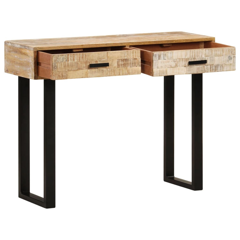 vidaXL tömör mangófa tálalóasztal 100 x 30 x 75 cm