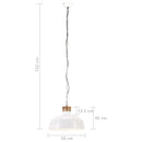 vidaXL fehér ipari függőlámpa 58 cm E27
