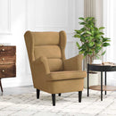 vidaXL barna bársonyfotel