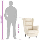 vidaXL krémfehér bársonyfotel