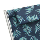 vidaXL 2 db levélmintás acél hintaszék