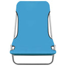 vidaXL 2 db kék összecsukható acél és szövet napozóágy
