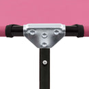 vidaXL rózsaszín összecsukható acél napozóágy