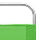 vidaXL 2 db összecsukható zöld szövet strandszék