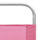 vidaXL 2 db összecsukható rózsaszín szövet strandszék