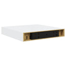 vidaXL magasfényű fehér MDF lebegő fali polc 23 x 23,5 x 3,8 cm