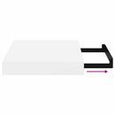 vidaXL magasfényű fehér MDF lebegő fali polc 23 x 23,5 x 3,8 cm