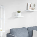 vidaXL magasfényű fehér MDF lebegő fali polc 23 x 23,5 x 3,8 cm