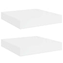 vidaXL 2 db magasfényű fehér MDF lebegő fali polc 23 x 23,5 x 3,8 cm