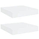 vidaXL 2 db magasfényű fehér MDF lebegő fali polc 23 x 23,5 x 3,8 cm