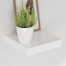 vidaXL 2 db magasfényű fehér MDF lebegő fali polc 23 x 23,5 x 3,8 cm