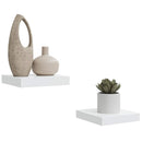 vidaXL 2 db magasfényű fehér MDF lebegő fali polc 23 x 23,5 x 3,8 cm