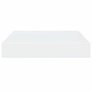 vidaXL 2 db magasfényű fehér MDF lebegő fali polc 23 x 23,5 x 3,8 cm