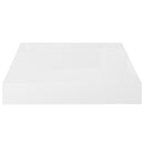 vidaXL 4 db magasfényű fehér MDF lebegő fali polc 23 x 23,5 x 3,8 cm